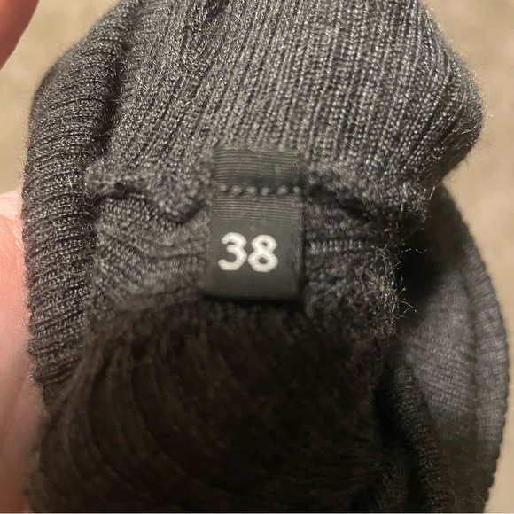 Dolce & Gabbana Silk Cashmere ribbed turtleneck sweater gray 38 quiet luxury - Picture 5 of 5